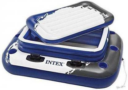 Intex Opblaasbare Koelbox Mega Chill 2 Blauw/wit 122 X 97 Cm