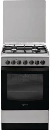 Indesit IS5G5PHX/NL Gas-elektrische fornuizen Zwart