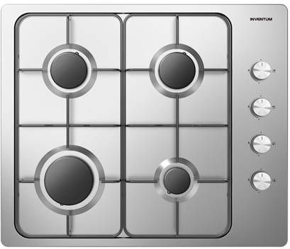Inventum IKG6011 Gas inbouwkookplaat Rvs