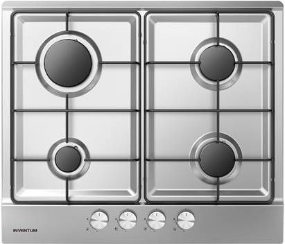 Inventum IKG6021 Gas inbouwkookplaat Rvs