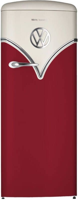 Etna RBT154BOR Koelkast met vriesvak Rood