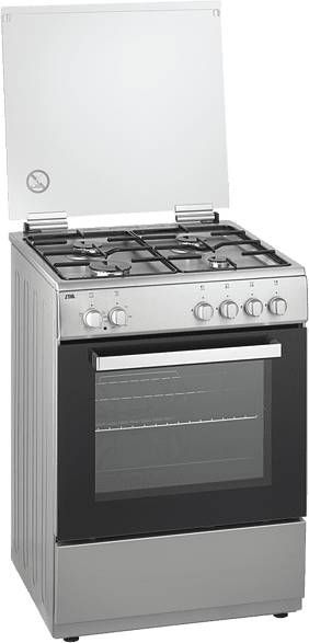 ETNA FGV160RVS Gas-elektrische fornuizen Roestvrijstaal