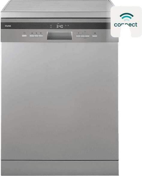 Etna VWV240CRVS Vrijstaande vaatwasser Rvs