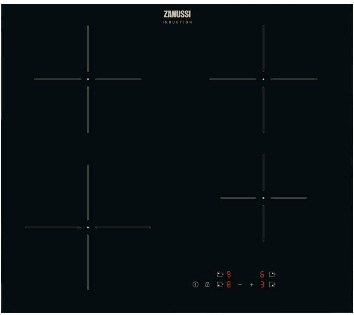 Zanussi ZILN646K Inductie inbouwkookplaat Zwart